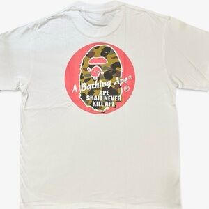 Men’s BAPE Short Sleeve T-Shirt New With Tags Size XL Brand New A Bathing Ape